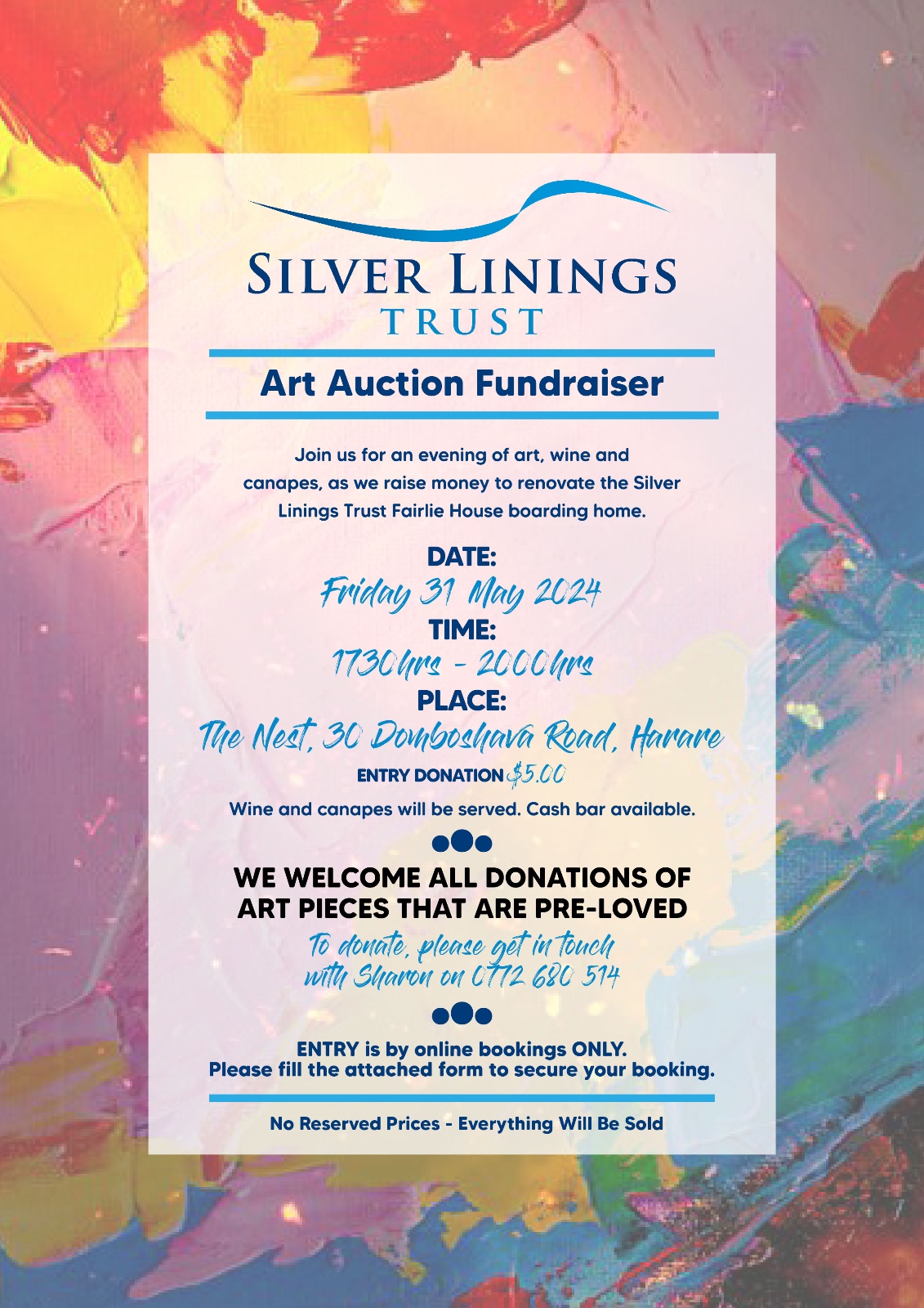 Choose Art for a Cause: Silver Linings Trust Fundraiser | zimholidayandart