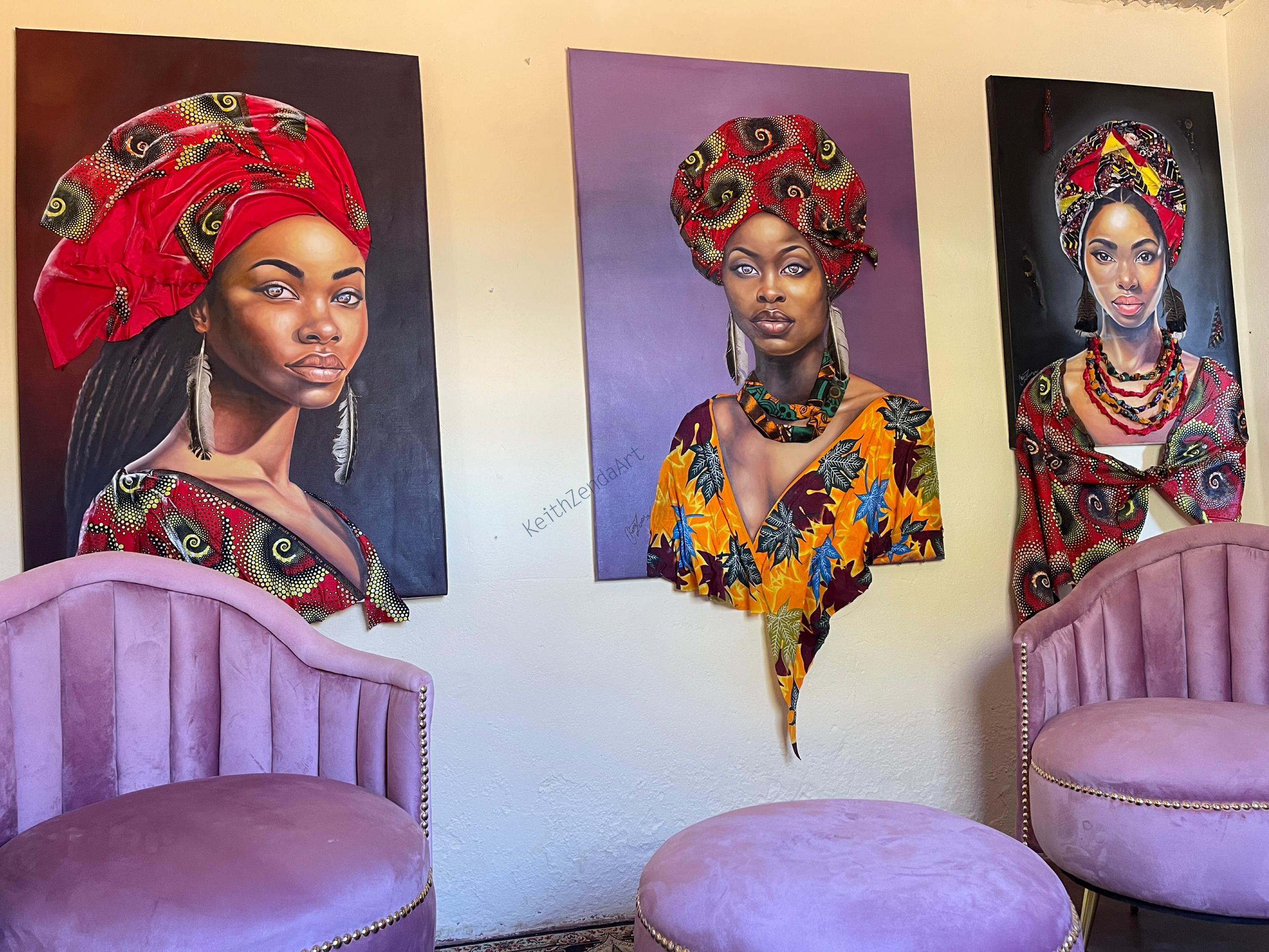 Keith Zenda's Paintings: A Window to Zimbabwean Beauty and Culture